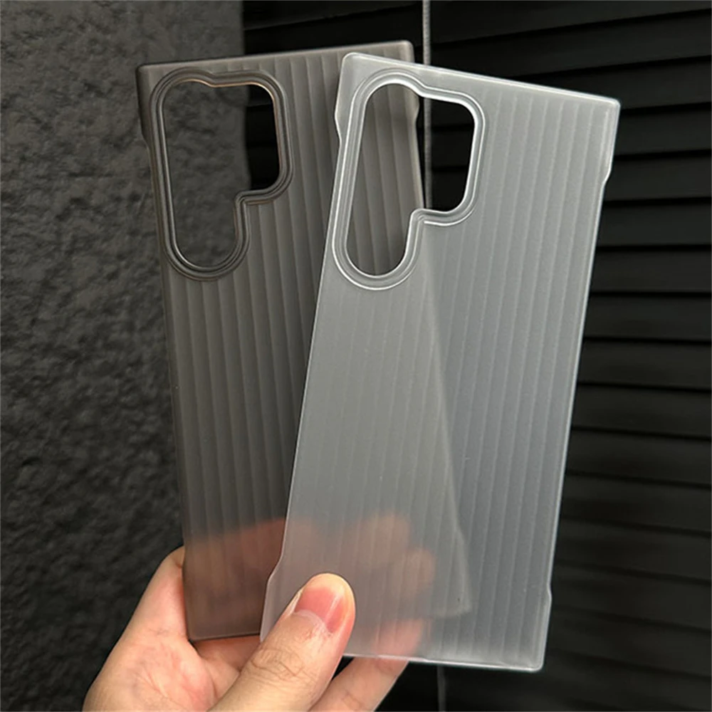 Ultra-Thin Frameless Transparent Matte Phone Case - Shockproof Hard Protection Cover