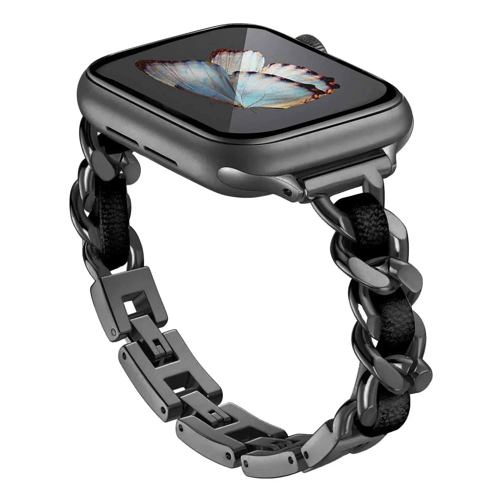Premium Stainless Steel Watch Band - Elegant Metal Bracelet Strap