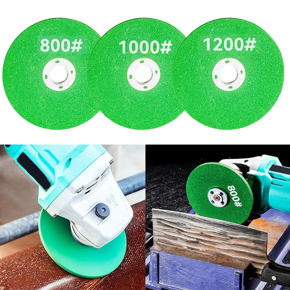 3pcs Electric Chain Grinder Grinding Wheel L/M 800 1000 1200mesh Flap Grinding Disc Wheel For Chainsaw Sharpener Grinder