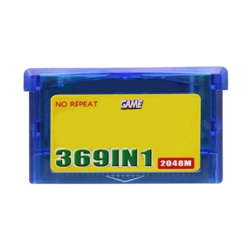 369-In-1 Game Cartridge for GBA Game Boy Advance Video Console Card English Combined Card