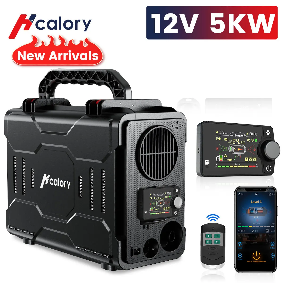 HCalory 8KW 12V Diesel Air Heizung LCD Heater Luftheizung Standheizung für  LKW