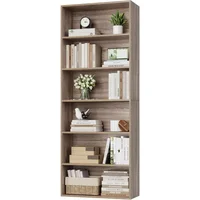 6-Tier Open Bookcase and Bookshelf, Freestanding Display Storage Shelves Tall Bookshelf Bookcase for Living Room and Office 1