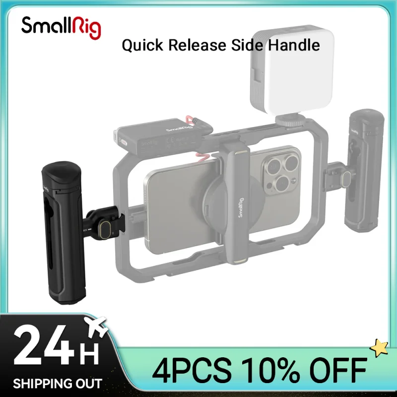 Smallrig-gaiola Universal para Celular Punho Lateral Liberação Rápida Série Iphone 15 Huawei Samsung 4299