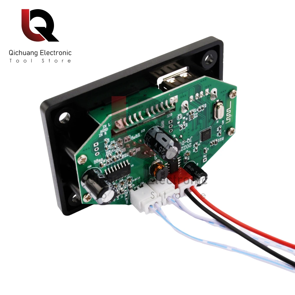 1Pcs 2*40W Amplifier MP3 Player Module Bluetooth-compatible 5.0 Decoder Board 12V 80W Amplifier Car FM Radio Module MP3 players