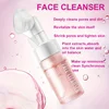 GZE Combo Skin Face Cleanser 100ml Hydrating Gentle Daily Facial Wash Liquid To Foam Formula With Brush 3
