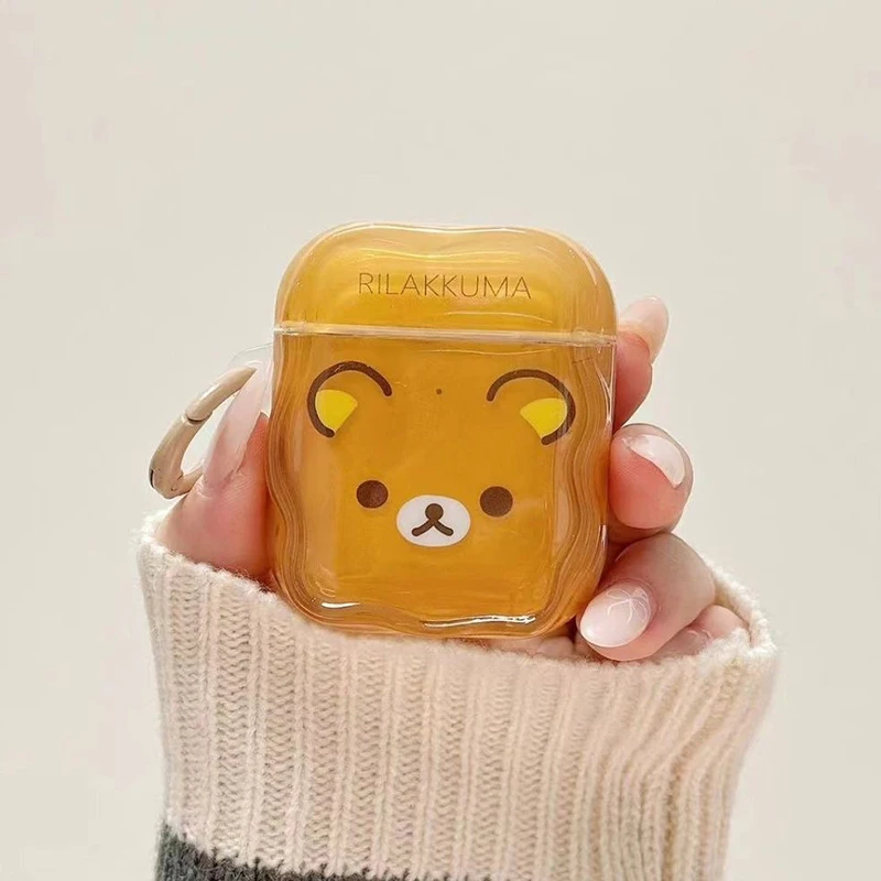 Rilakkuma Bear Soft TPU Case with Charm and Hook