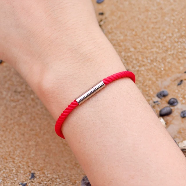 Nouveau bracelet porte-bonheur en cordon 7 couleurs pour hommes et femmes, tissu de qualité A, cordon fin de 3 mm, bracelet cadeau de mariage, bracelet d'amitié, Pulsera Roja