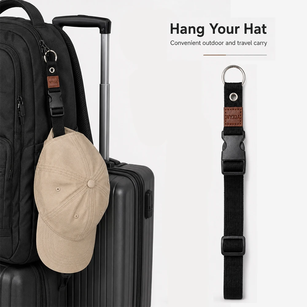 Compact Travel Luggage Strap with Quick-Release Buckle and Jacket Holder