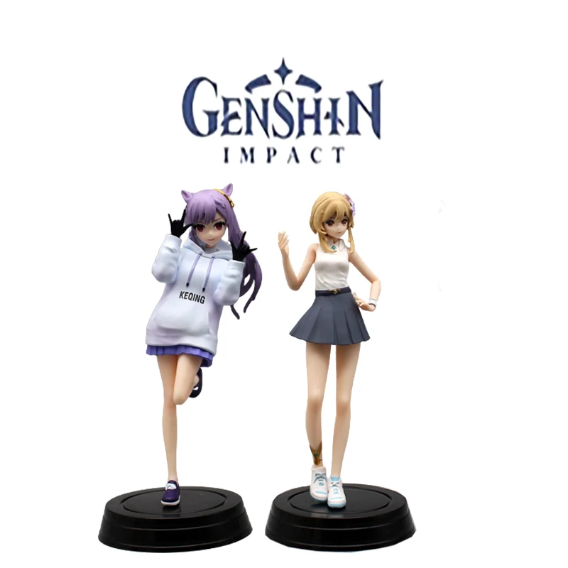 

Genshin Impact Anime Traveler Keqing Hand-made Two-dimensional Beauty Zhongliyan King Emperor Doll Game Ornaments Children's Toy