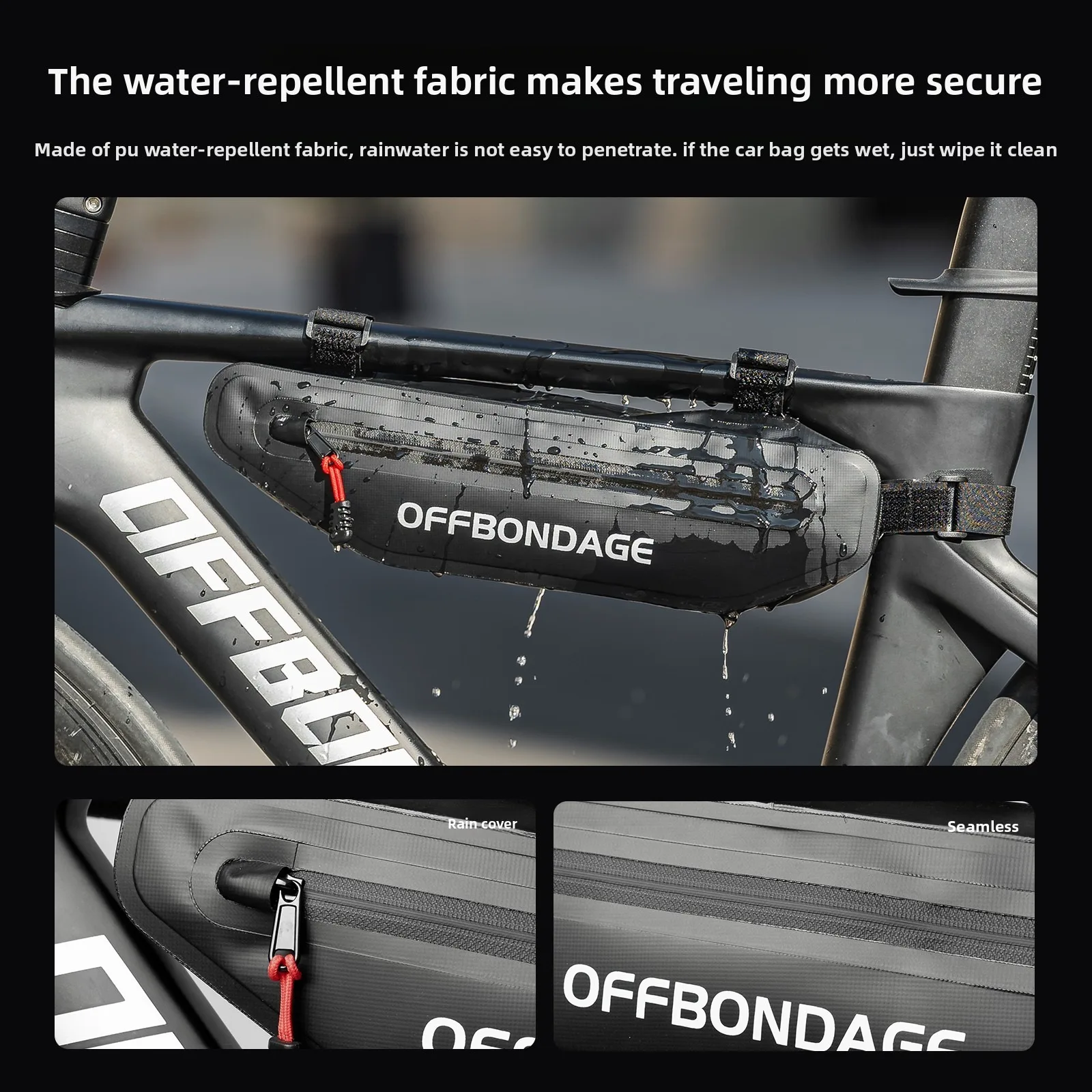 2L bicycle bag JANGKLIFE Bicycle Triangle Bag Cycling Top Tube Front Frame Waterproof MTB Road Panniers