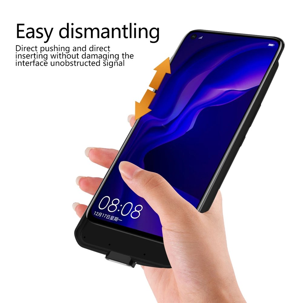 NTSPACE Battery Charger Cases For Huawei Nova 4 Power Case 6500mAh Backup Power Bank External Battery Portable Charging Cover