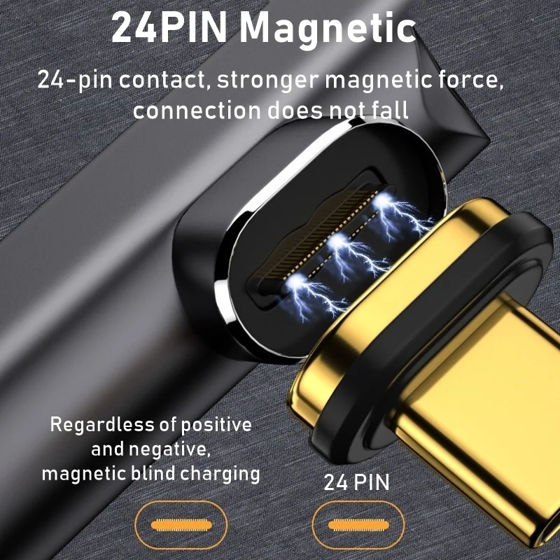 Metal Magnetic USB Type C Adapter to USB 3.1/HD-compatible/DP/VGA/mDP/RJ45 4K/8k 60Hz Vedio Converter for Laptop Phone Macbook