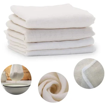Cheese Cloths Hemmed Cheesecloth for Straining Reusable Cloth Strainer Muslin Cloth for Cooking Baking Juicing 1