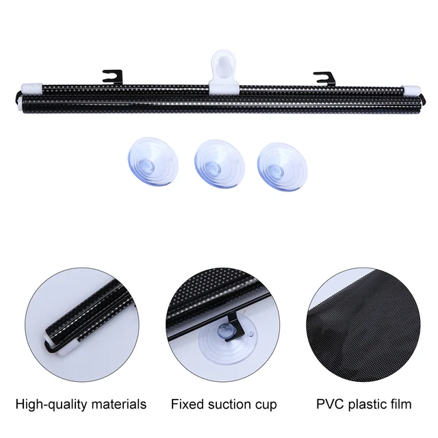 Szívócsésze Redőnyök Puszta Fekete Függöny Kis Henger Pvc Műanyag Fólia Baba Autó Árnyékos Csecsemők - Image 4