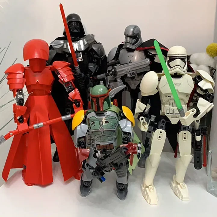 2023 Star Wars 452 Pz Figura Battaglia Generale Grievous Con Spada Laser Modello Mandalorian Buildable Building Block Luke Darth Vade