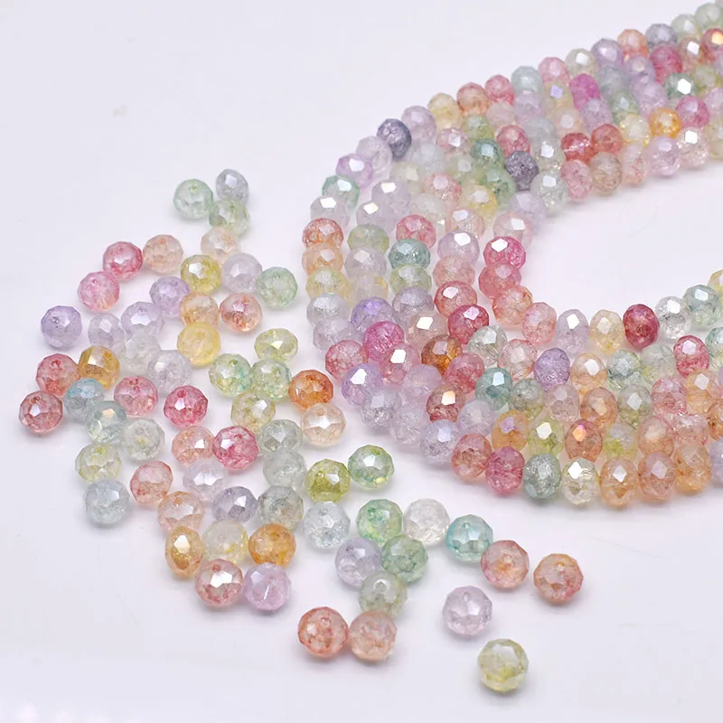 2/3/4/6/8/10/12/14/16/18mm scuro Ambra Cristallo Sfaccettato I Branelli di Rondelle per Monili Che Fanno Perline Fai Da Te per I Braccialetti e Collane  15