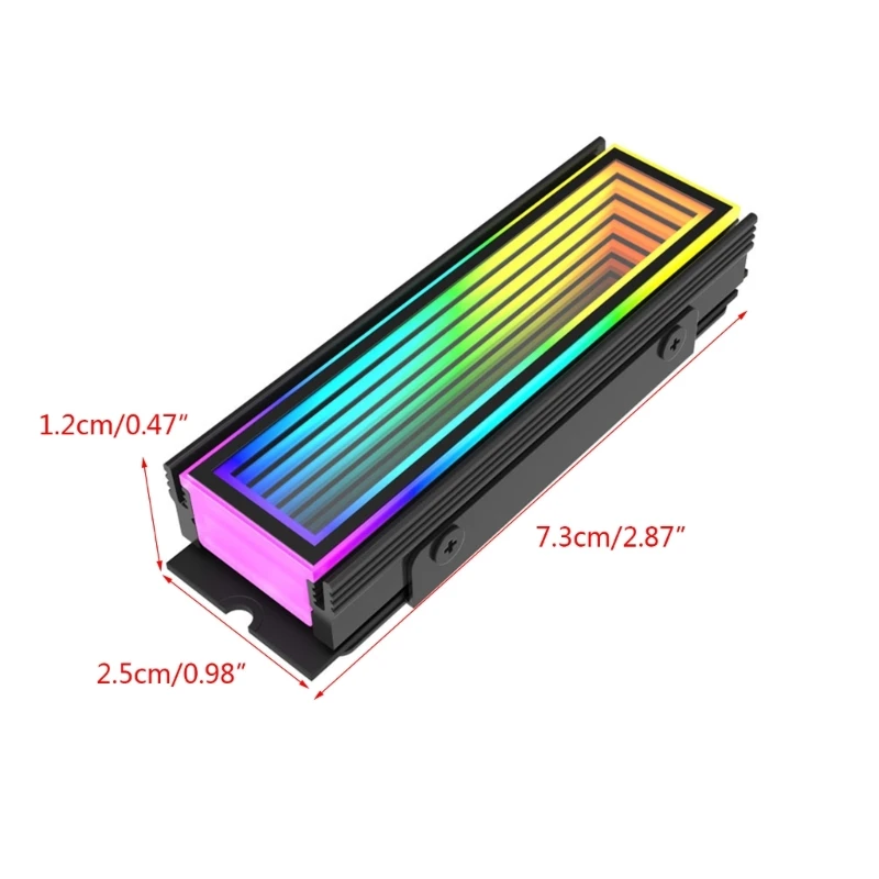M.2 SSD 방열판 SSD 방열판 냉각기 SSD 라디에이터 ARGB 라디에이터 액세서리