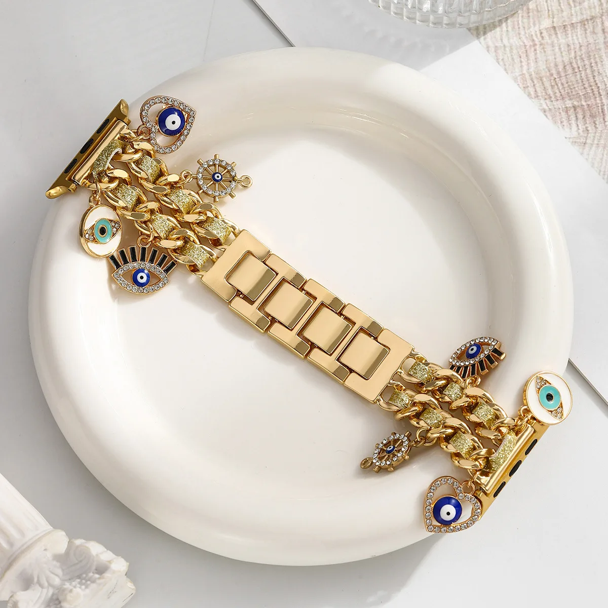 Luxury Metal Strap for Women's Smartwatch Bracelet