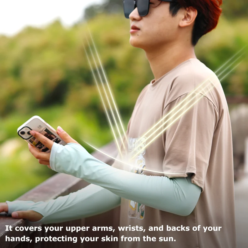 TSURINOYA UV Protection Arm Sleeves Quick Dry Breathable Outdoor Sports Arm Protector for Fishing Apparel Hiking