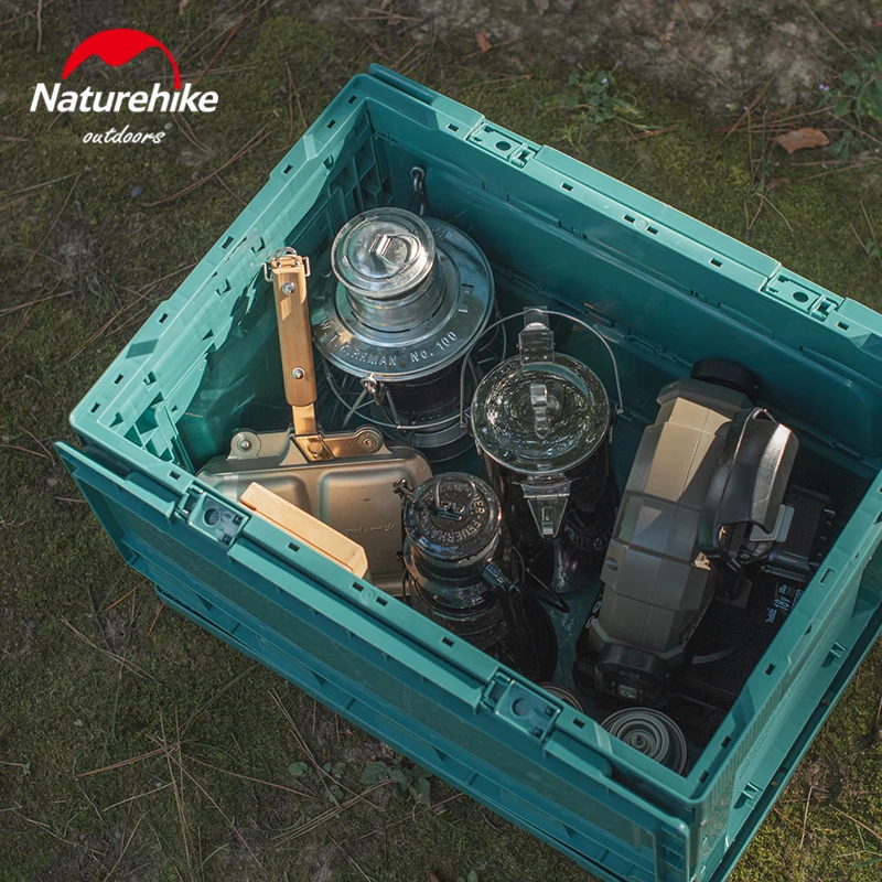 Naturehike Faltbare Campingbox – 42 Liter, Mit Deckel, Als Tisch Nutzbar, Für Outdoor & Auto