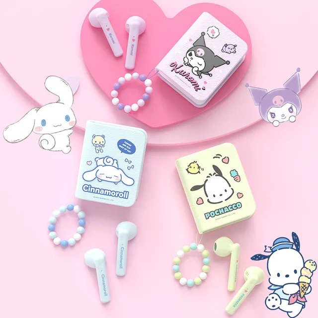 Kawaii Sanrioed Book Shape Wireless Earphone: A Perfect Blend of Style and Functionality