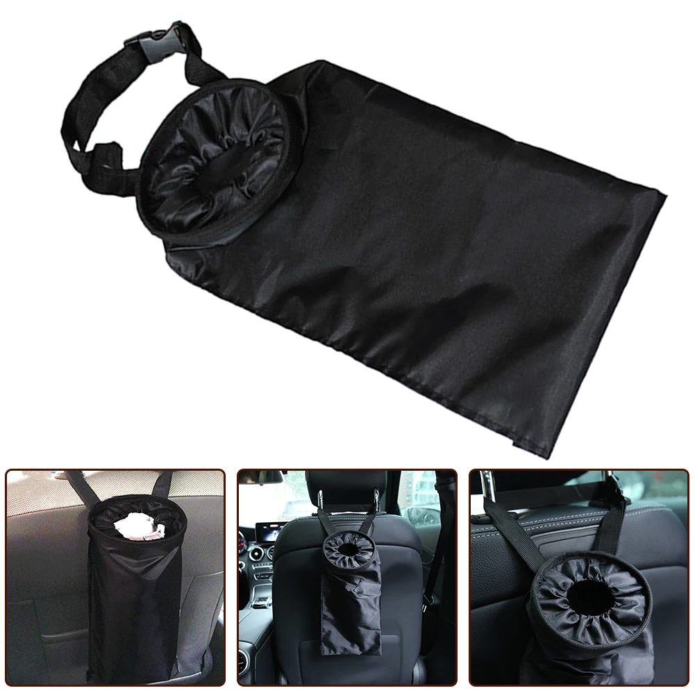 Car Trash Can Car Trash Bag Car Dustbin Garbage Bag Dust Seat Back Storage Rubbish Bin Box Sundries Holder Organizer Pocket Bags Trash Can Car Accessories