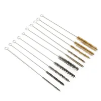 5/10pcs Cleaning Brushes Set Stainless Steel Brass Cylinder Wire Tube Pipe Cleaning Brush Paint Spray Guns Cleaning Brush 1