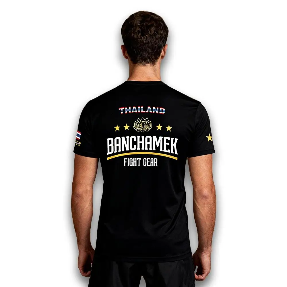 Outdoor-Box- und Kampftrikot Wakaw Muay Thai Training Atmungsaktive, schnell trocknende Uniform Herren- und Damen-Fitness-T-Shirts – Detail 8