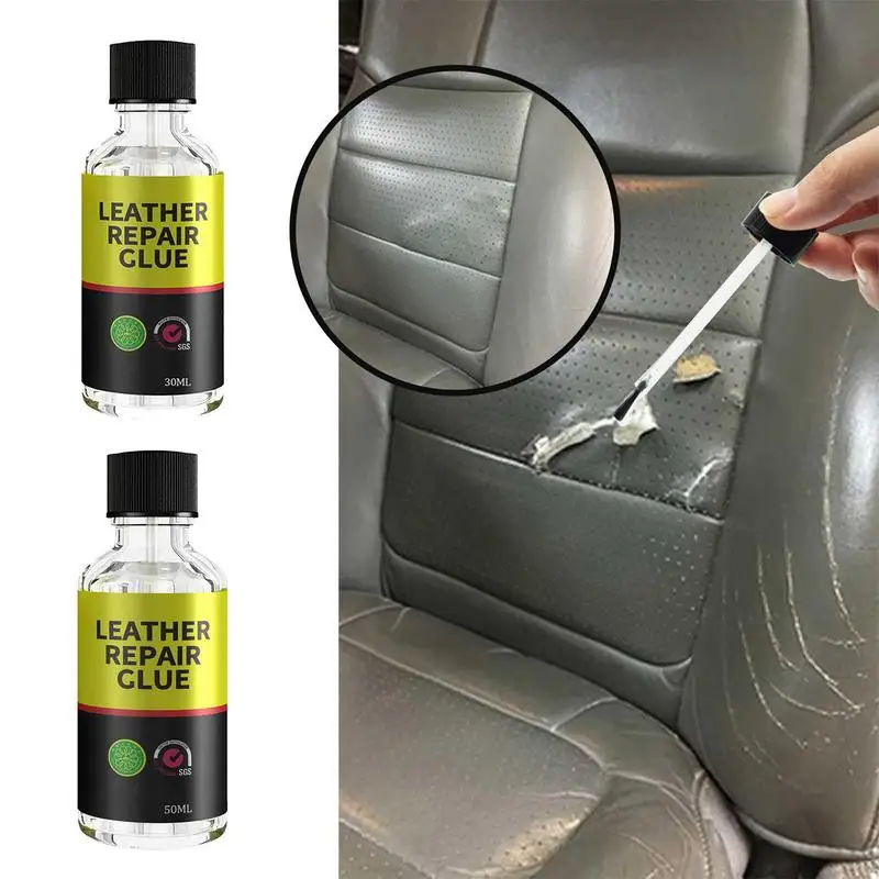 Car Leather Repair Glue Auto Seat Maintenance Leather Care Liquid Rubber Gel 30/50ml For Repairing Car Items,leather repair gel,leather repair kit