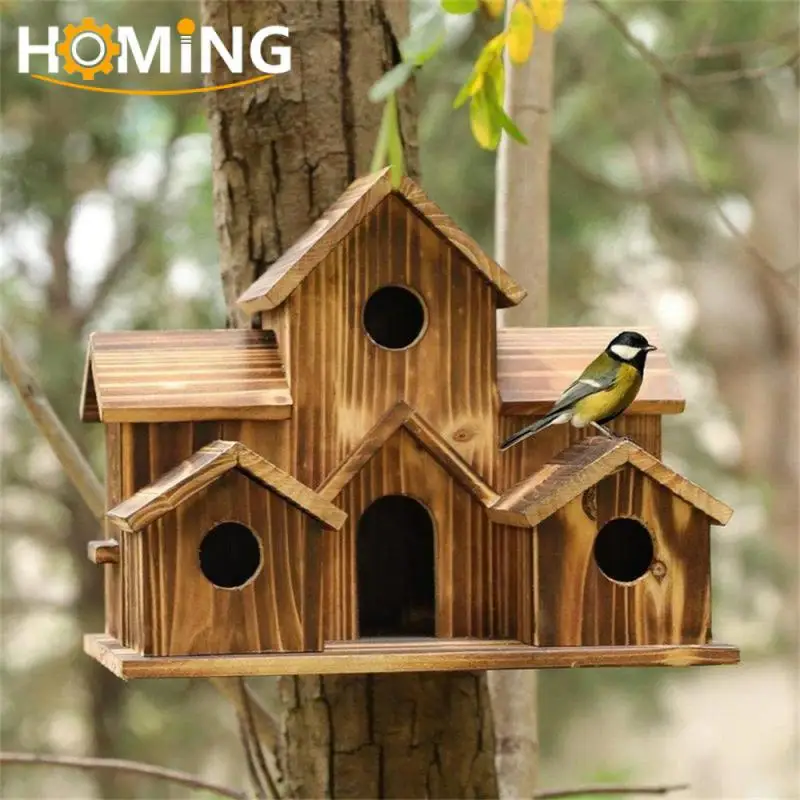 Maison à Oiseaux Suspendable, Maisonnette De Jardin Style