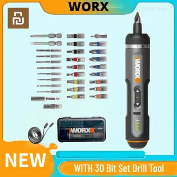 Worx 스마트 무선 전기 스크루 드라이버 세트, USB 충전식, 수리 도구, WX242, 4V
