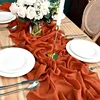 Sage Green Chiffon Table Runner Romantic Boho Table Runner For Wedding Birthday Party Bridal Valentine's Day Table Decoration 4
