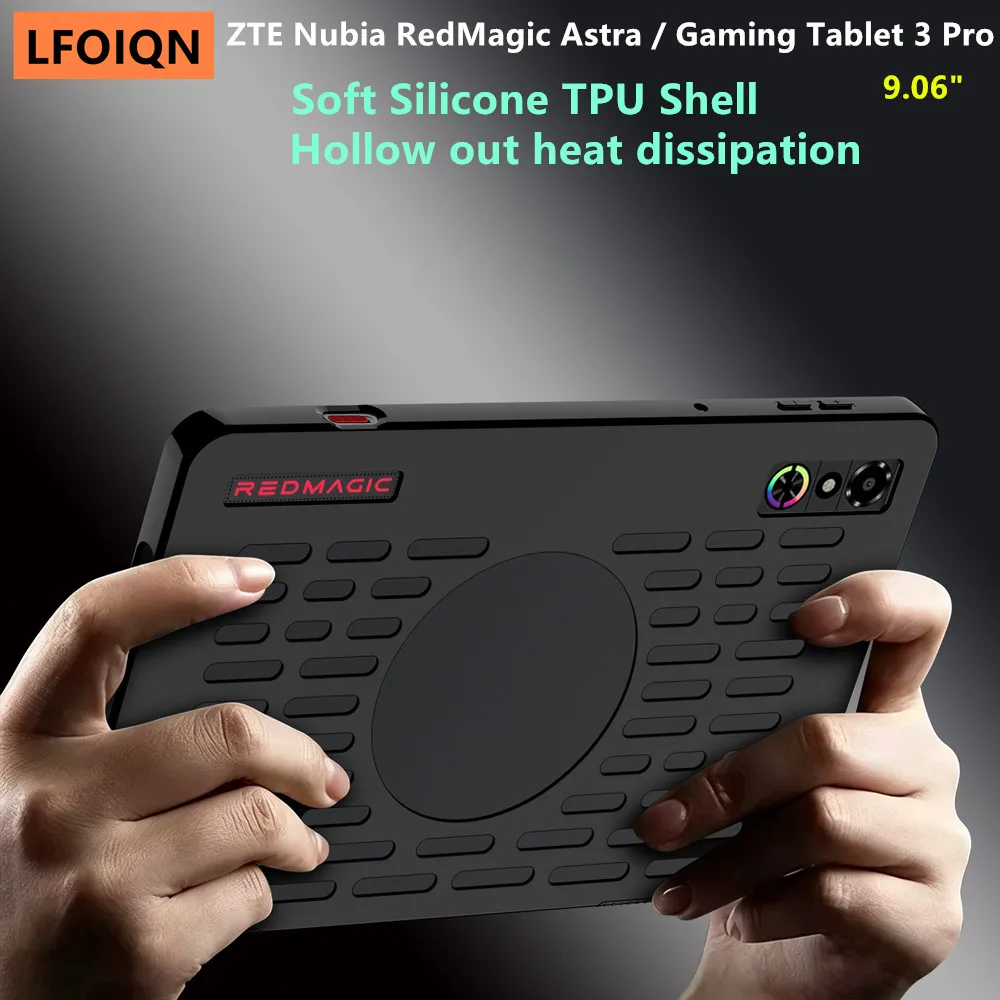 Hollow Cooling TPU Back Cover for Gaming Tablets - Soft Shell Case