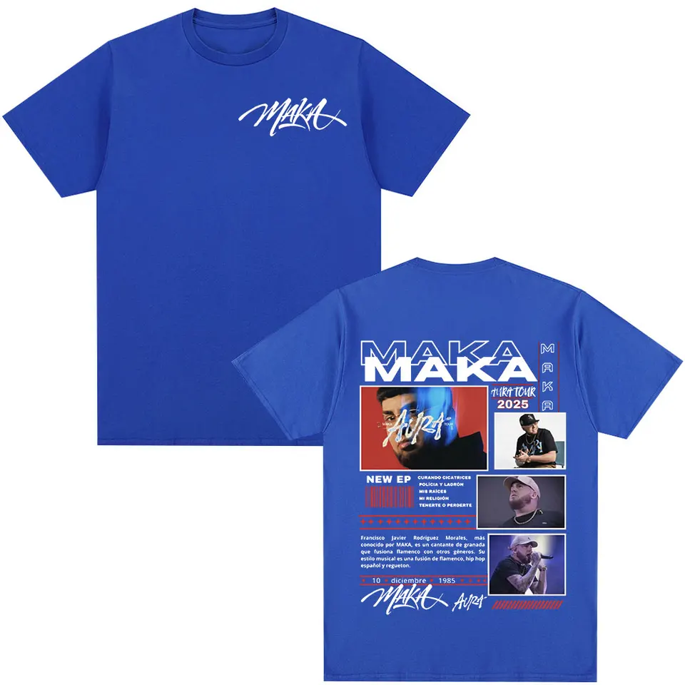 MAKAYA T-Shirt Donna Hip Hop Rock, Cotone, Stampa Serigrafica Vintage, Girocollo, Manica Corta, Taglie S-XXXXL