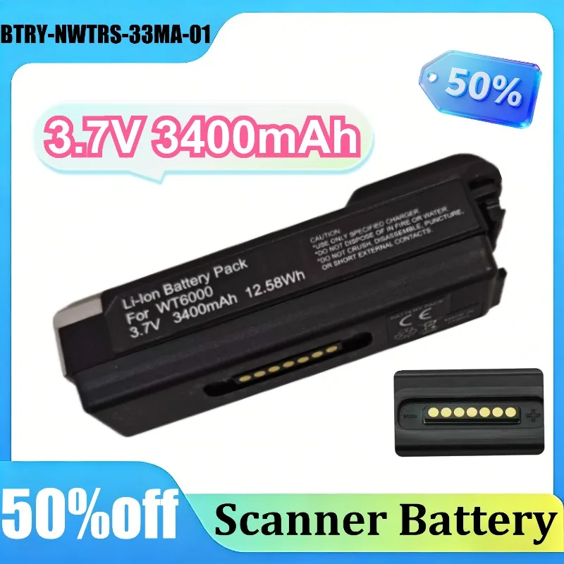 BTRY-NWTRS-33MA-01 BT-000362 3.7V 3400mAh for Zebra WT6000 WT6300 WT60A0 RS6000