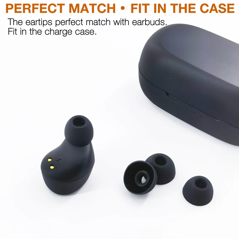 Eartips Compatible with TOZO A1 / Agile Dots Wireless Earbuds * 6 Pairs