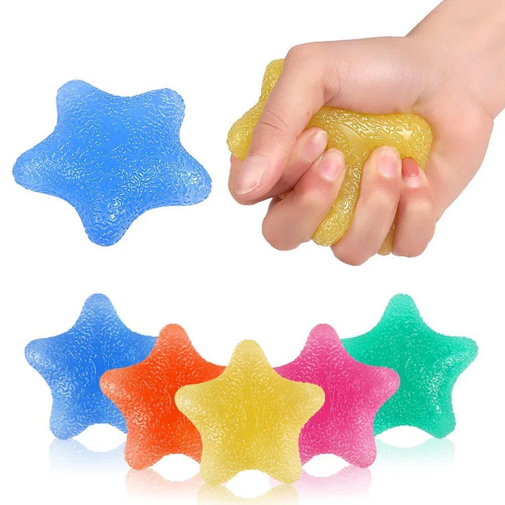 1Pc TPE Hand Grip Trainer Grip Training Exercise Squeeze Hand Stress Ball Squeeze Stress Relief Wrist Strength Trainer