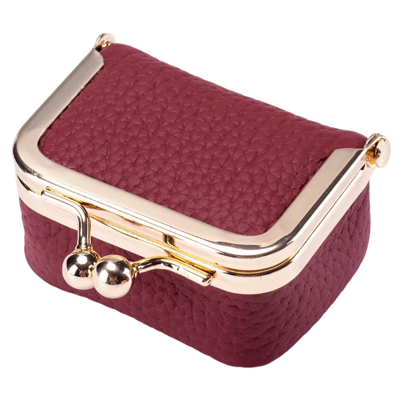 Luxurious Leather Miniature Jewelry and Coin Organizer - Compact Trinket Storage Wallet