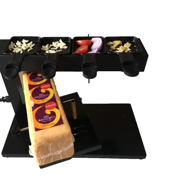 Household Electric Non Stick Melting Pot Double Layer Baking Cheese Heater Bacon Butter Frying Board Grill Baking Cheese Steak 2