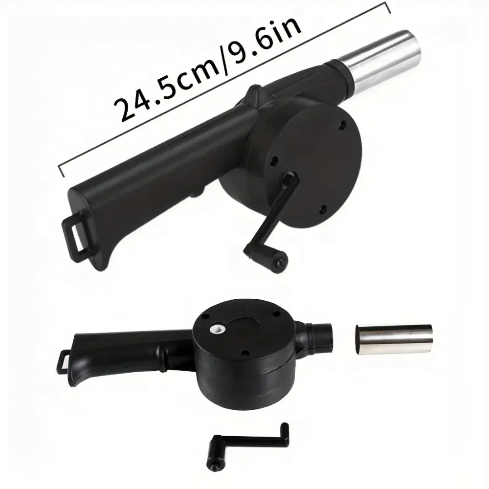 Hand Blower Barbecue Blower Household Portable Manual Blower Picnic Charcoal Combustion Fan Small Hair Dryer Outdoor Barbecue Accessories
