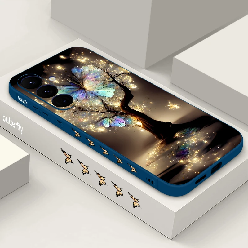 Dream Butterfly Print Soft TPU Phone Case Cover