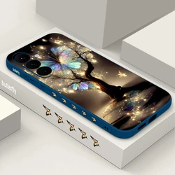 Dream Butterfly Print Soft TPU Phone Case Cover - Galaxy A18 (B045 Blue)