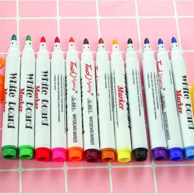 8/12 Színek Varázslatos Vízfestés Úszó Toll Sebezető Jelölők Doodle Tollak Gyerekek Korai Oktatás Kanállal - Image 5