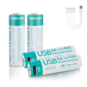 Rechargeable AA Battery (USB-C) by kuugro