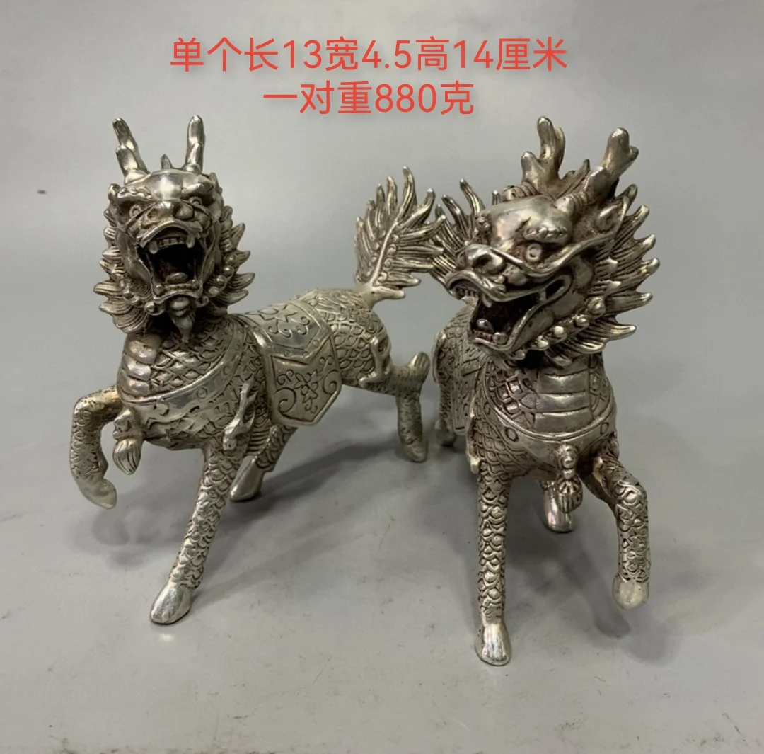 

Antique copper ware, silver plated unicorn, a pair of home crafts, office gifts