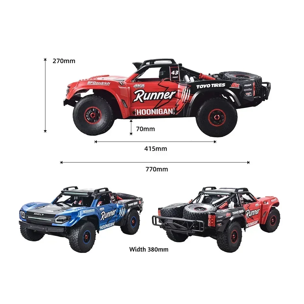 FSR MODEL TT 6S 8S Brushless RTR 1/7 RC Electric Remote Control Model Car Desert Truck  Adults Children Toys 6