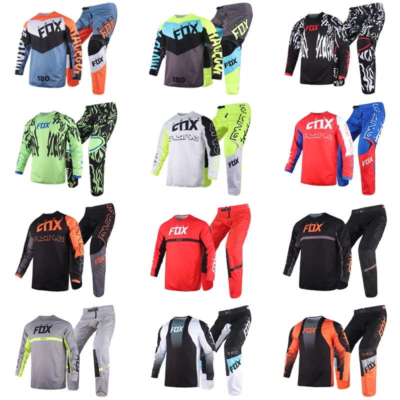 

Motocross Combo Gear Set 180 360 Skew Riet Mirer Peril Merz Jersey Pants Kits Adult ATV Downhill Bike Offroad Moto Suit