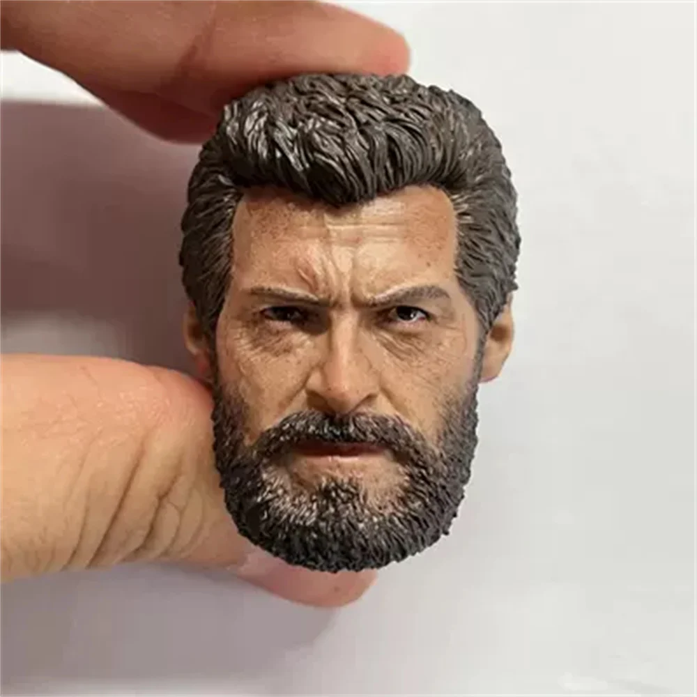 

1/6 Hugh Jackman Male Head Sculpt Head Carving Normal Damaged Version Model fit 12-inch Male Soldier Action Figure Body