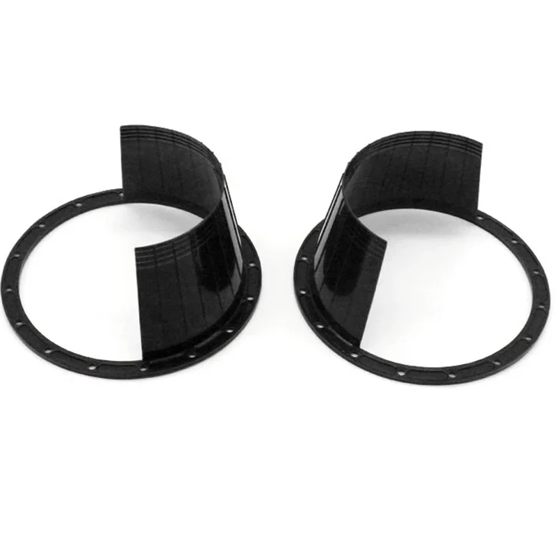 1 Pair 6.5 Inch Black Red Car Door Audio Speaker Ring Waterproof Cover Plastic Rust Protector Pad Universal Accessories