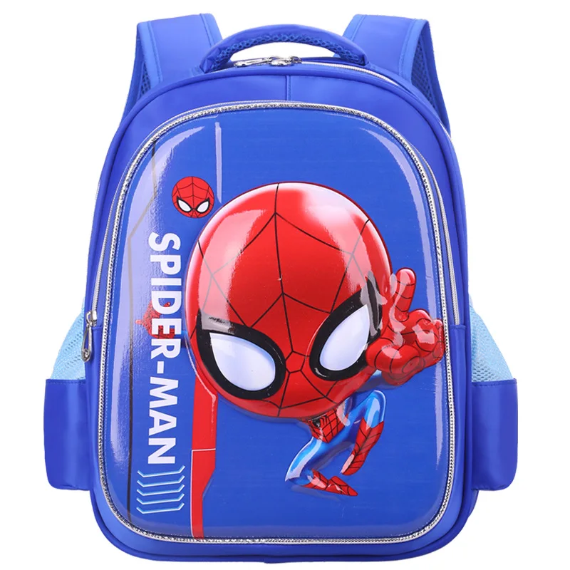Disney Frozen School Bags For Girls Elsa Anna Kindergarten Backpack Grade 1-3 Primary Student Shoulder Bag Spider Man Mochila
